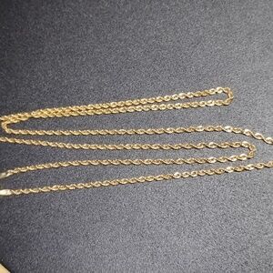 Luxurious 10K Gold Rope Chain Necklace